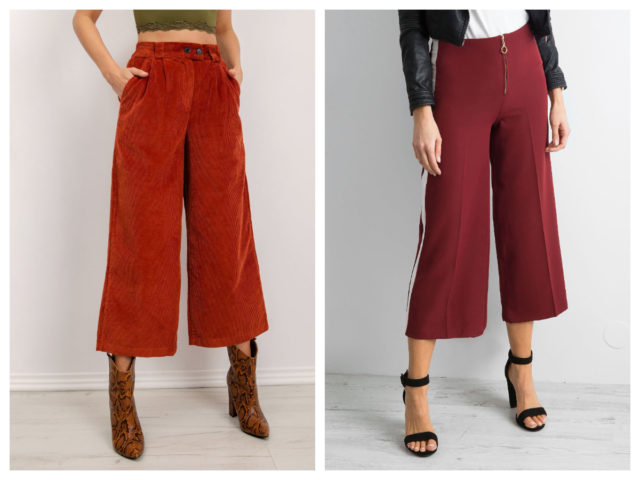 Spodnie culotte – komu pasują i stylizacje